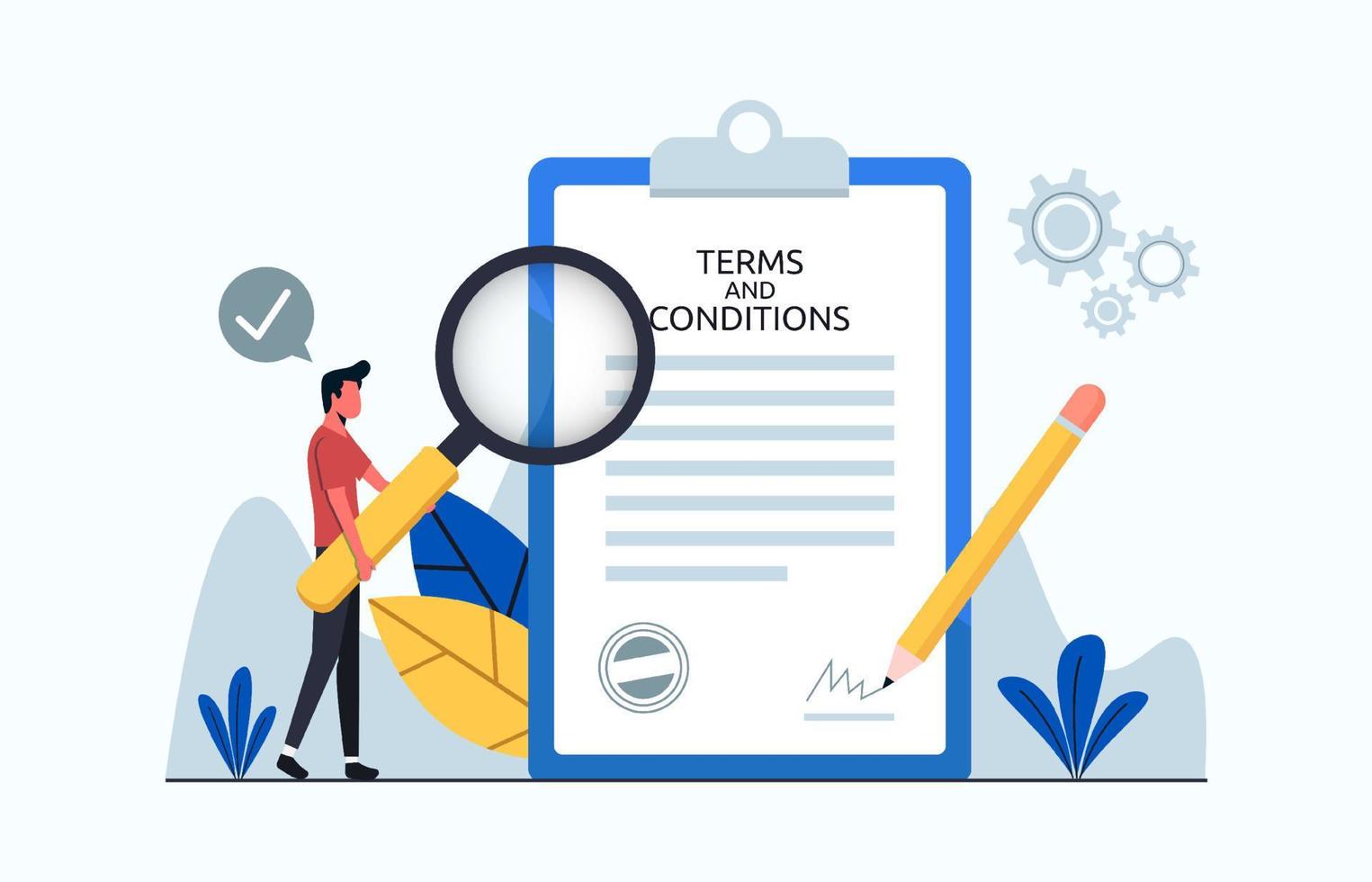 terms-and-conditions-legal-concept-design-man-checking-form-and-agree-with-the-terms-and-conditions-vector